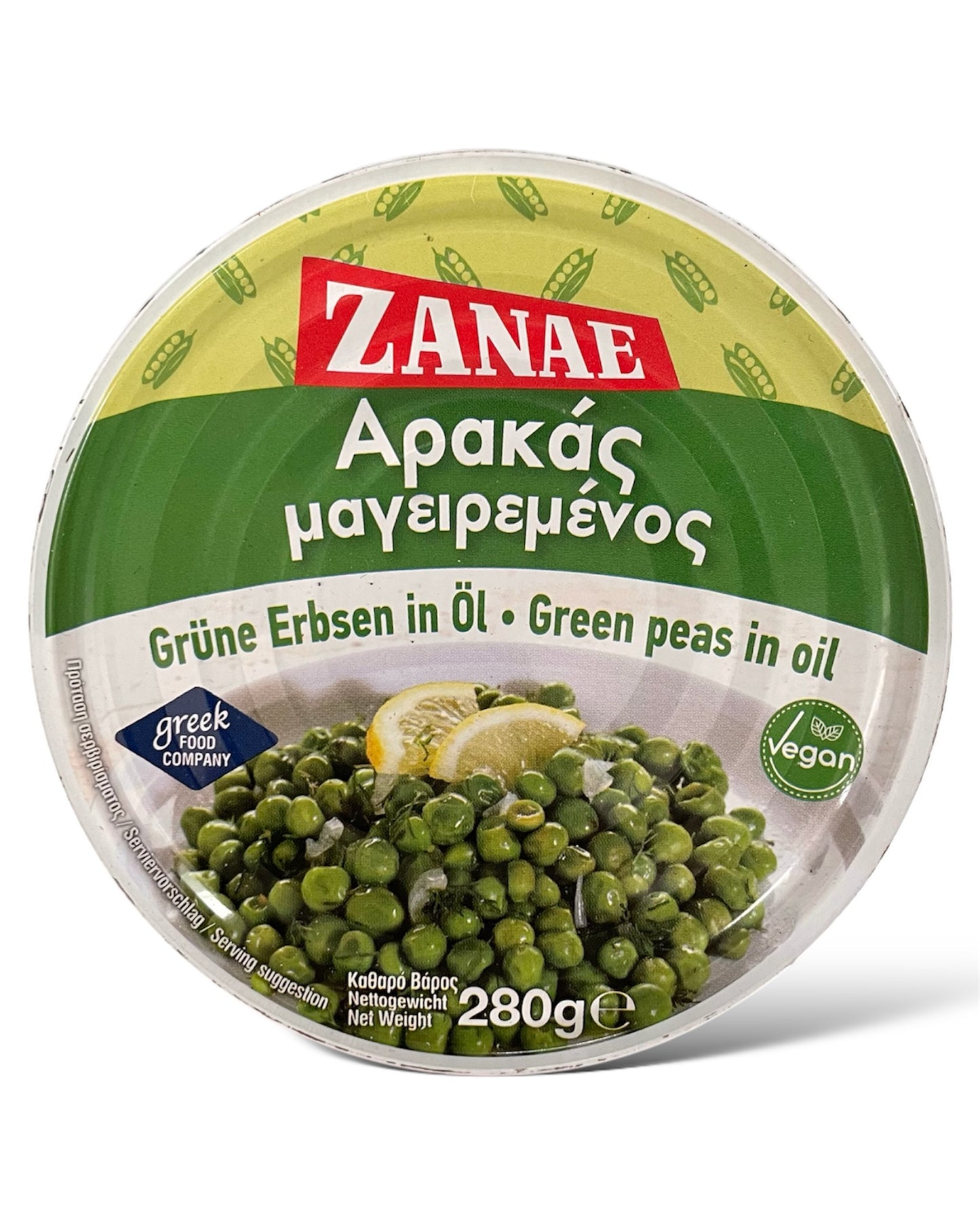 Zanae Grüne Erbsen in Öl 280g