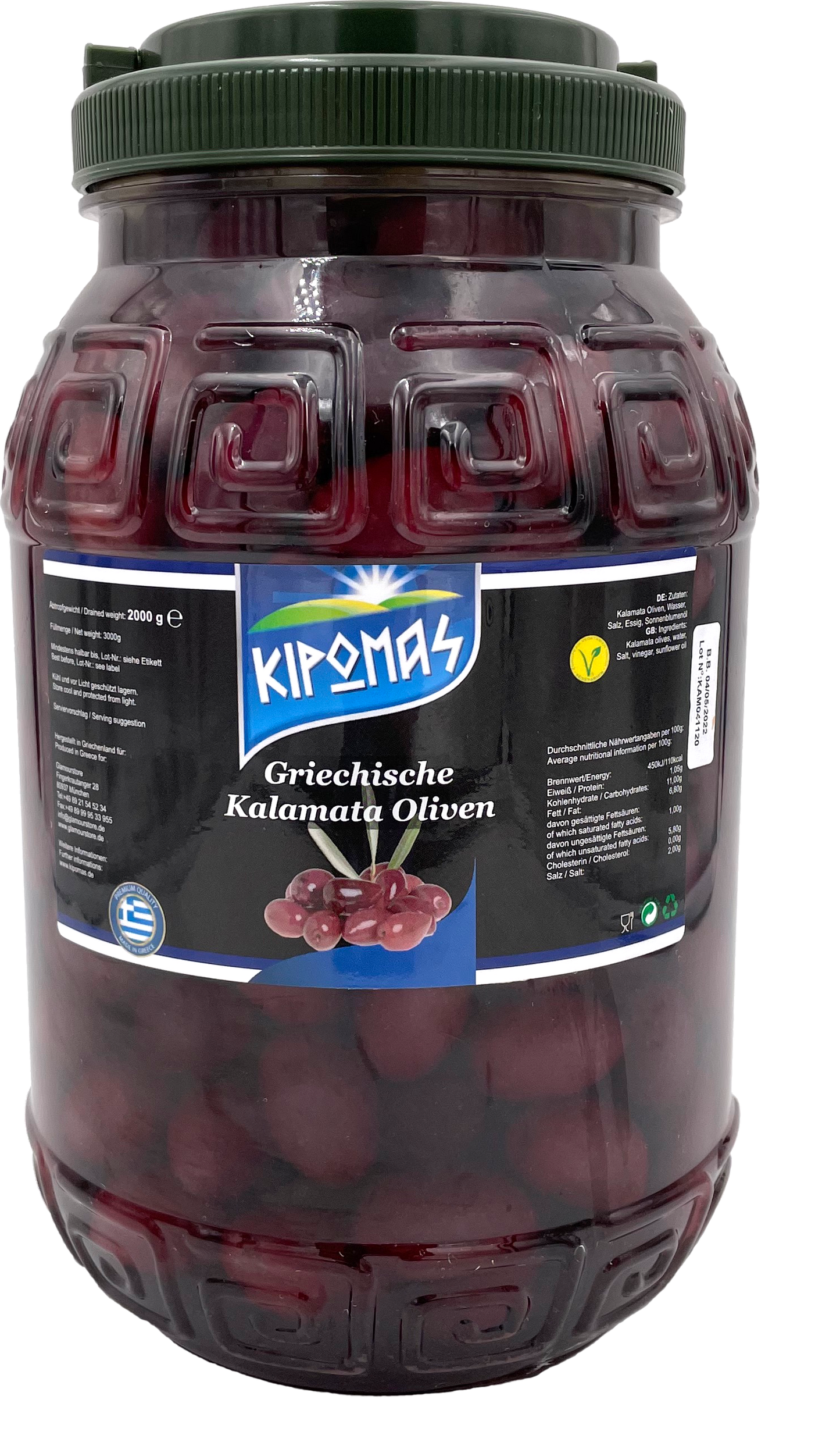 KIPOMAS Kalamata Oliven 2kg