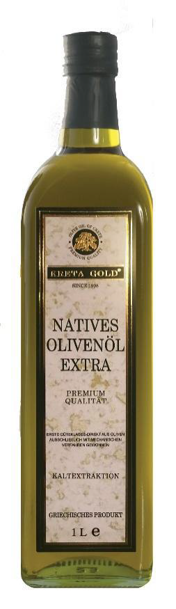Crete Gold Extra Virgin Olivenöl Glas 1ltr.