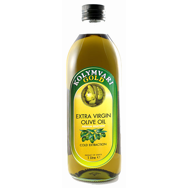 Kolymvari Gold Extra Virgin Olive Oil Glass 1ltr.