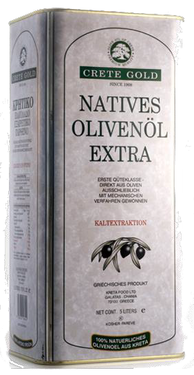 Crete Gold Extra Virgin Olivenöl Dose 5ltr.