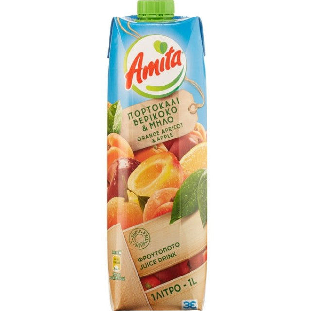 Amita Orange, Apple, Apricot 50% 1Ltr.