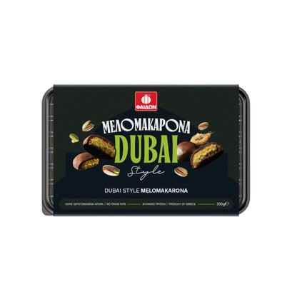 Fedon Melomakarona Dubai Style 330g Griechisches Honiggebäck mit Schokolade & Pistazien