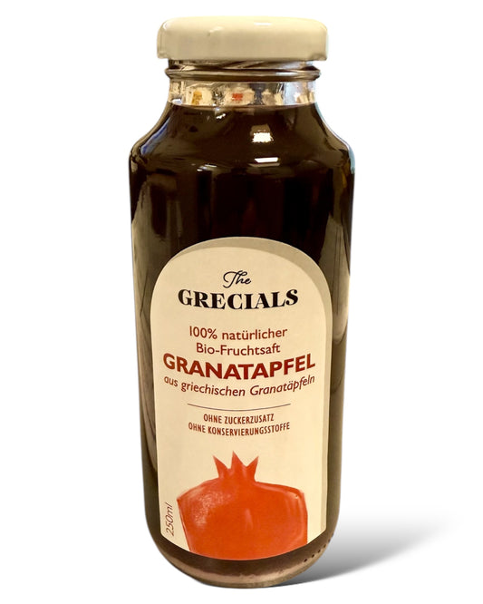 The Grecials Granatapfelsaft 250ml Fl. 100% natürlicher Bio Fruchtsaft