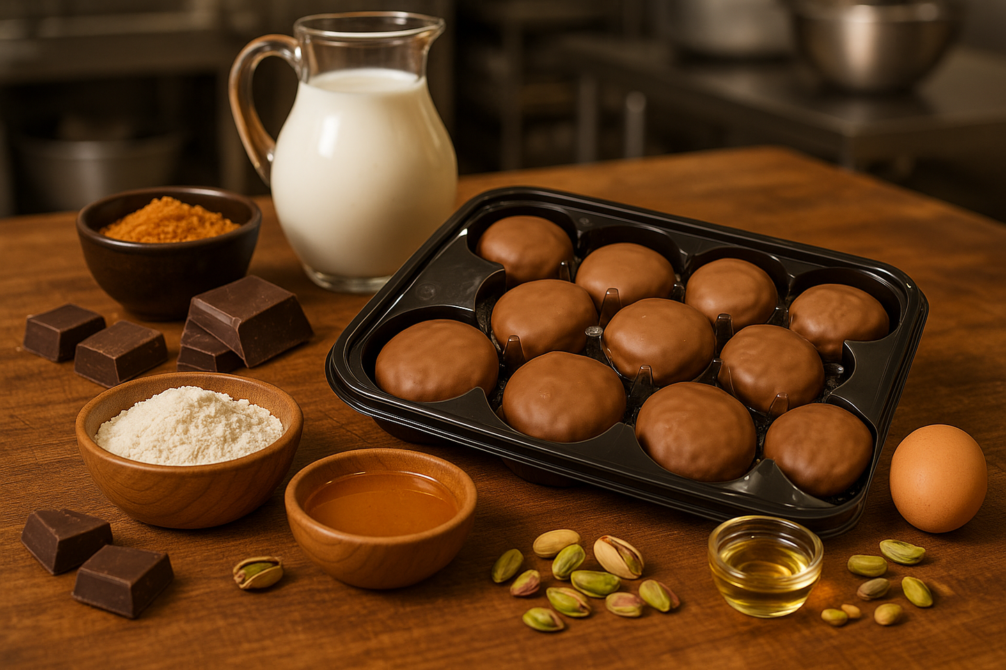 Fedon Melomakarona Dubai Style 330g Griechisches Honiggebäck mit Schokolade & Pistazien