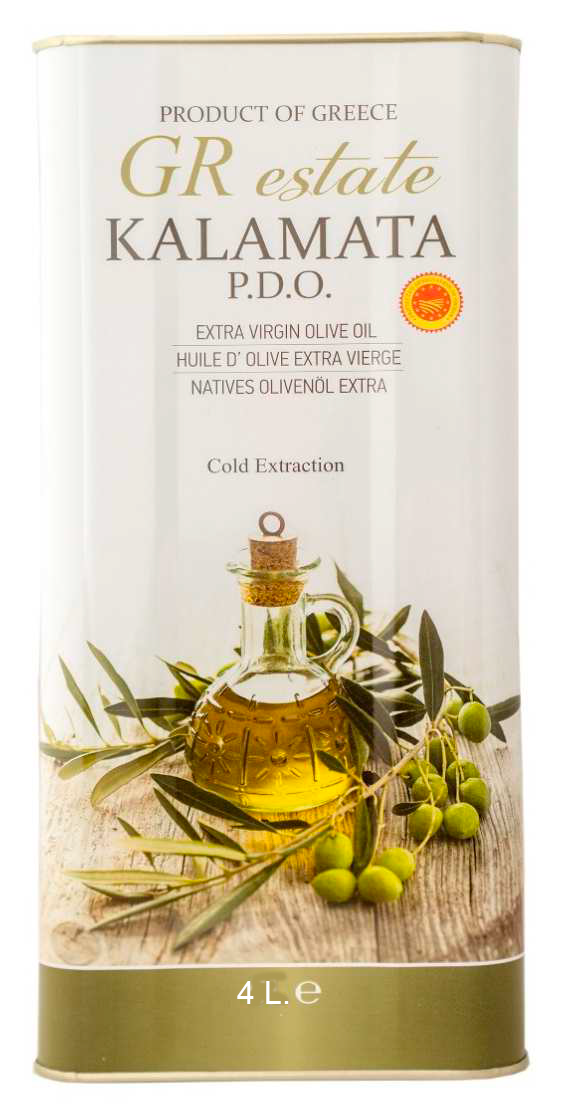 Kalamata Extra Virgin Olive Oil PDO Can 4ltr.